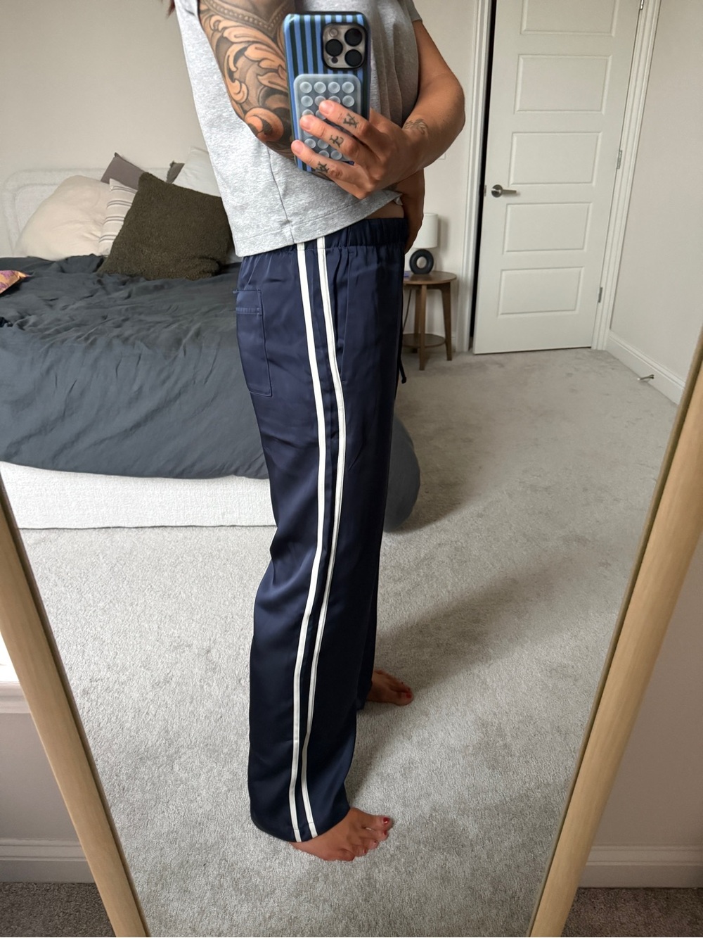 GAP Satin Track Pants - Picture 2 of 5
